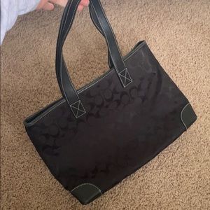 Black coach handbag